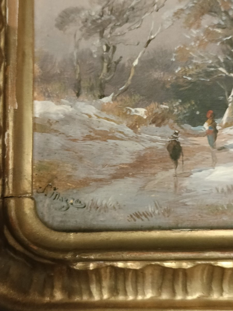 Snowy Landscape. Hsc 19th Century.-photo-2