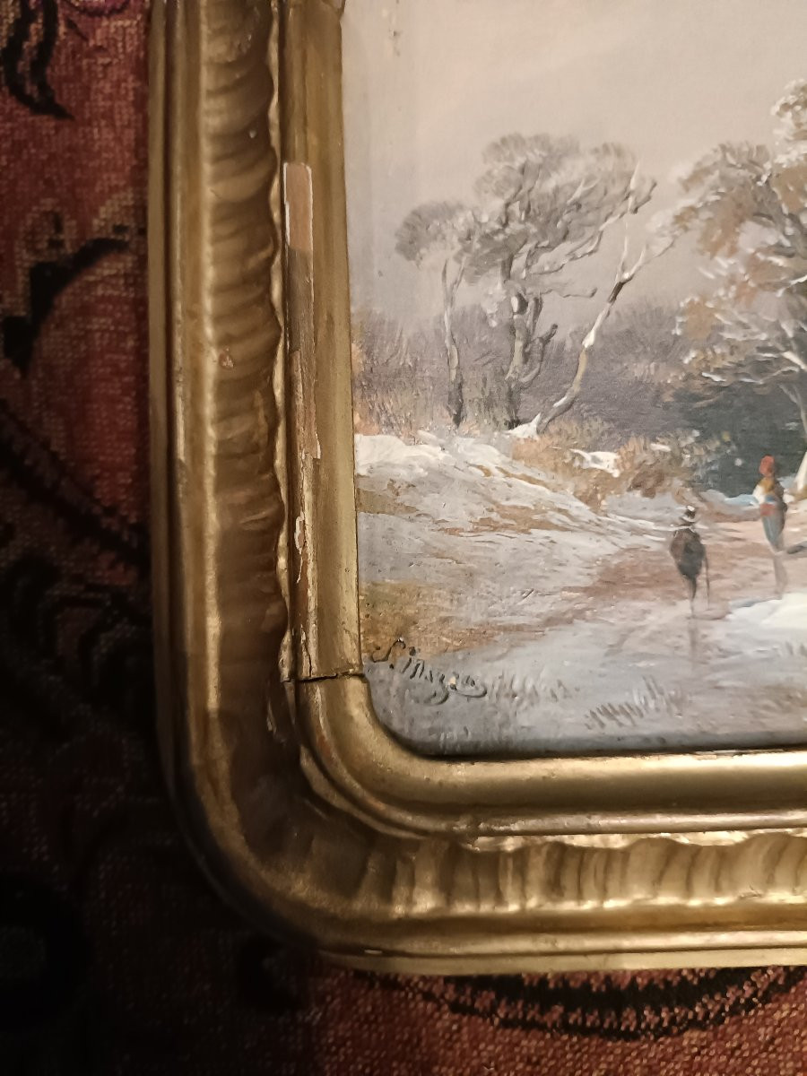 Snowy Landscape. Hsc 19th Century.-photo-4