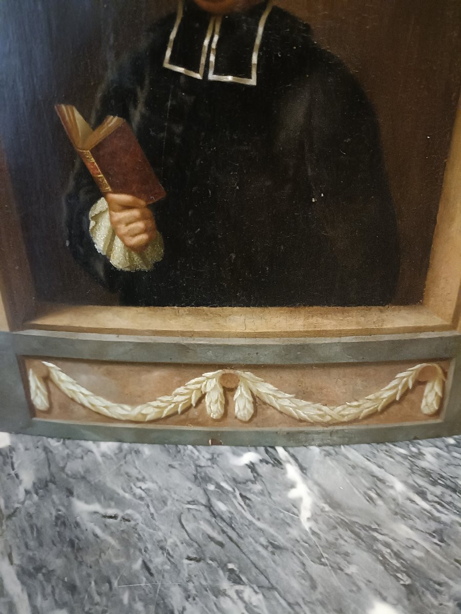 HSP portrait d'un écclésiastique XVIII -photo-2