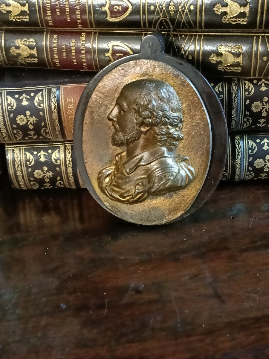 Profil métal doré début XIX-photo-3