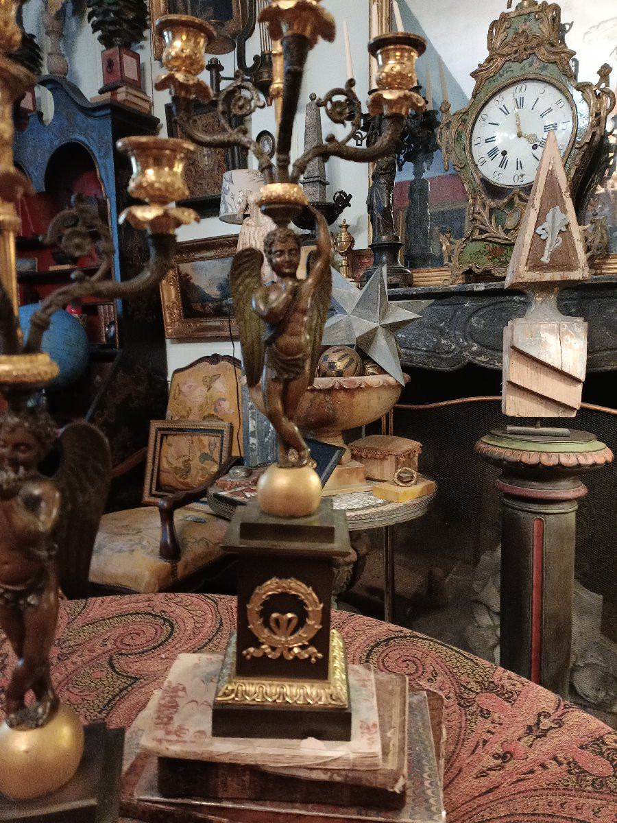 Paire candélabres Empire-photo-2