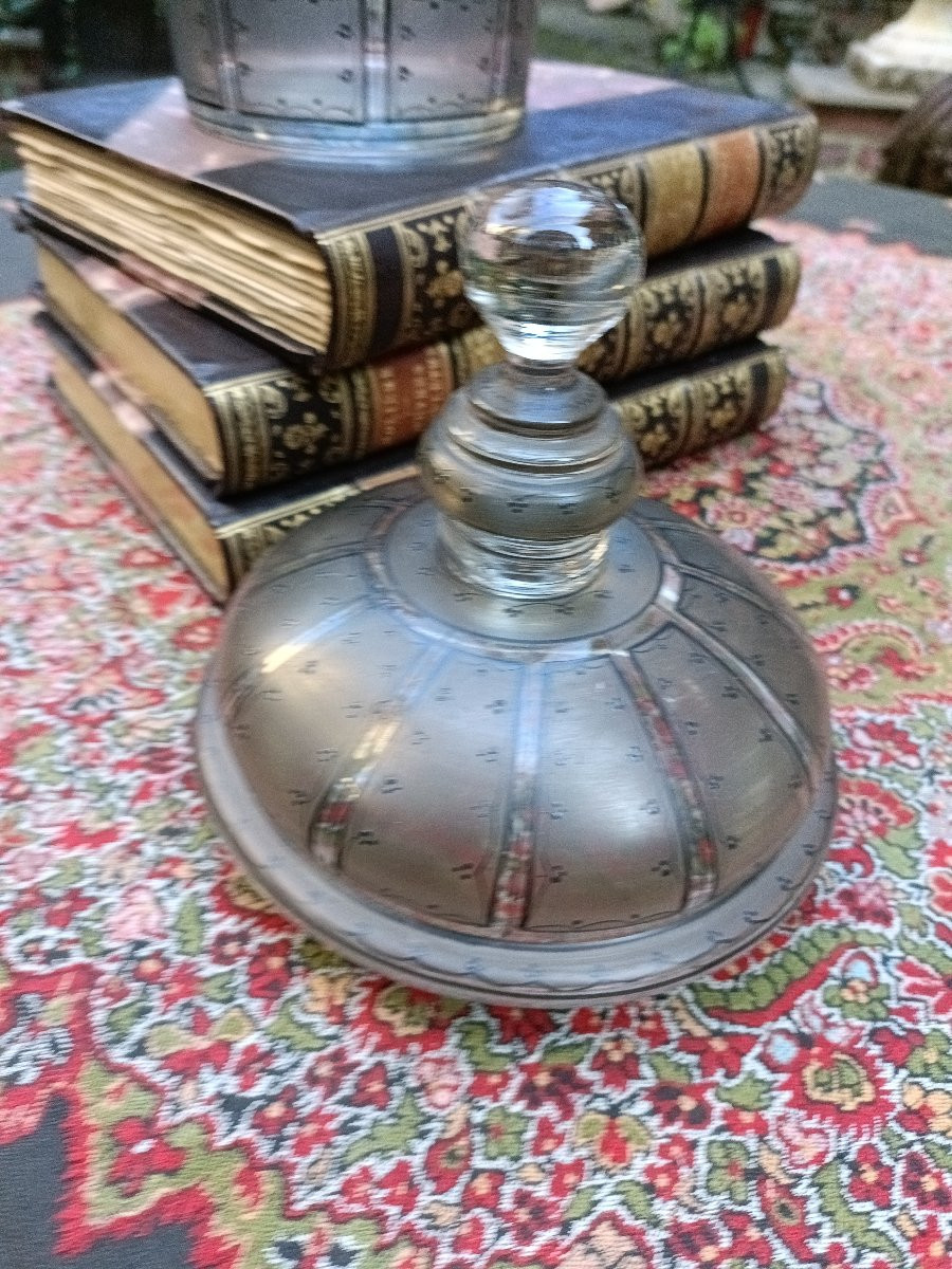 Verre couvert émaillé XIX-photo-4