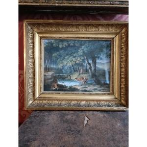 Gouache Landscape, Restoration Period