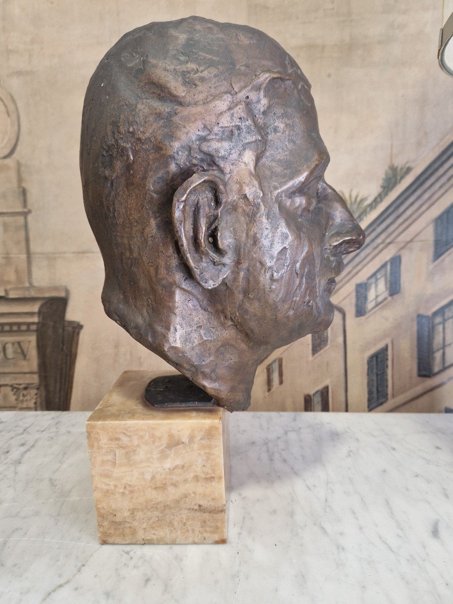 Luigi Sereno (1860/1942): Bronze Head-photo-2