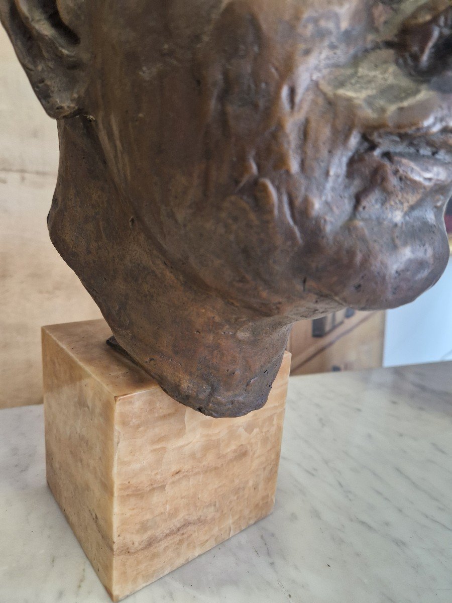 Luigi Sereno (1860/1942): Bronze Head-photo-3