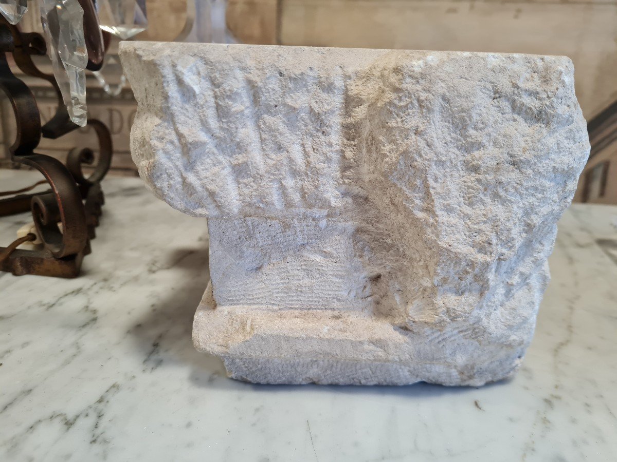  Sculpted Marble Capital, I Think Eighteenth Century, Probably Southern Italy-photo-2
