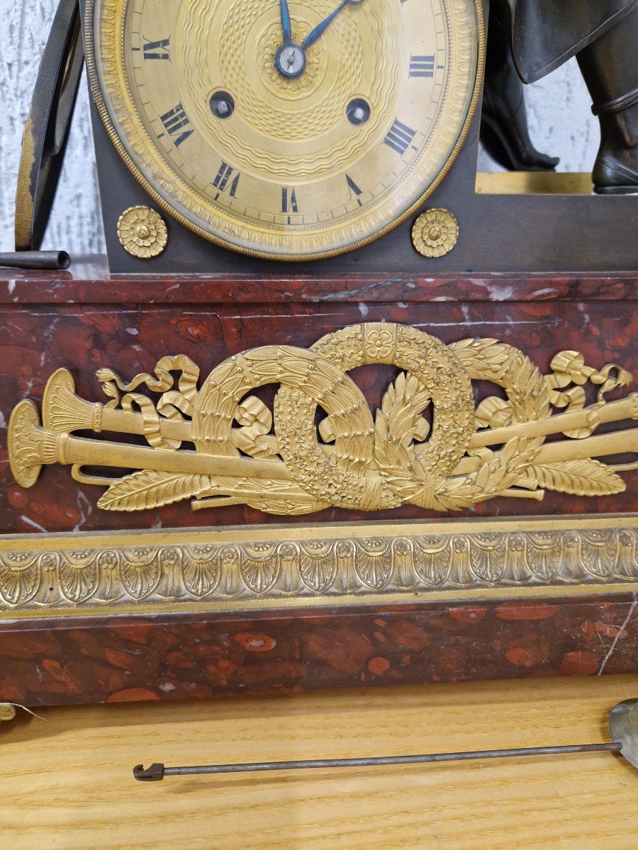 Empire Clock Early 19th Century Allegory Of Music-photo-1
