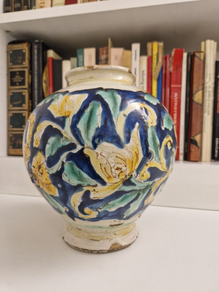 Vase Bol, Caltagirone, XVIIIème Siècle-photo-2