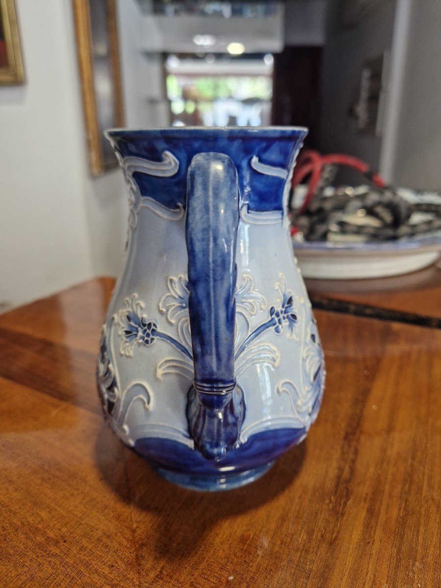 Superbe Théière Art Nouveau W. Moorcroft Florian Ware-photo-6