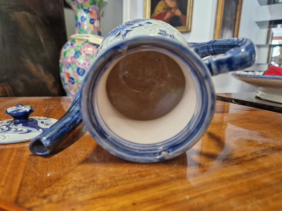 Superbe Théière Art Nouveau W. Moorcroft Florian Ware-photo-8