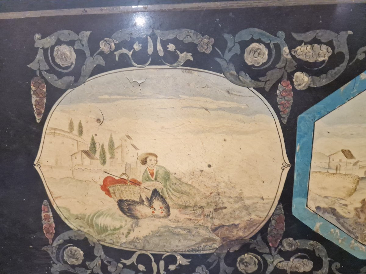 Slate And Scagliola Top, Neoclassical Period (late 18th - Early 19th Century)  Beautiful Neocla-photo-4