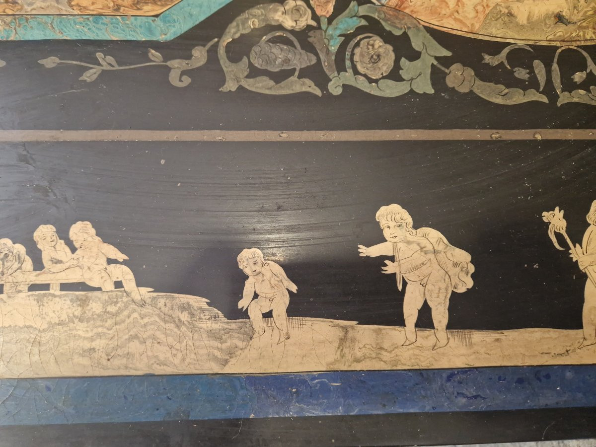 Slate And Scagliola Top, Neoclassical Period (late 18th - Early 19th Century)  Beautiful Neocla-photo-5