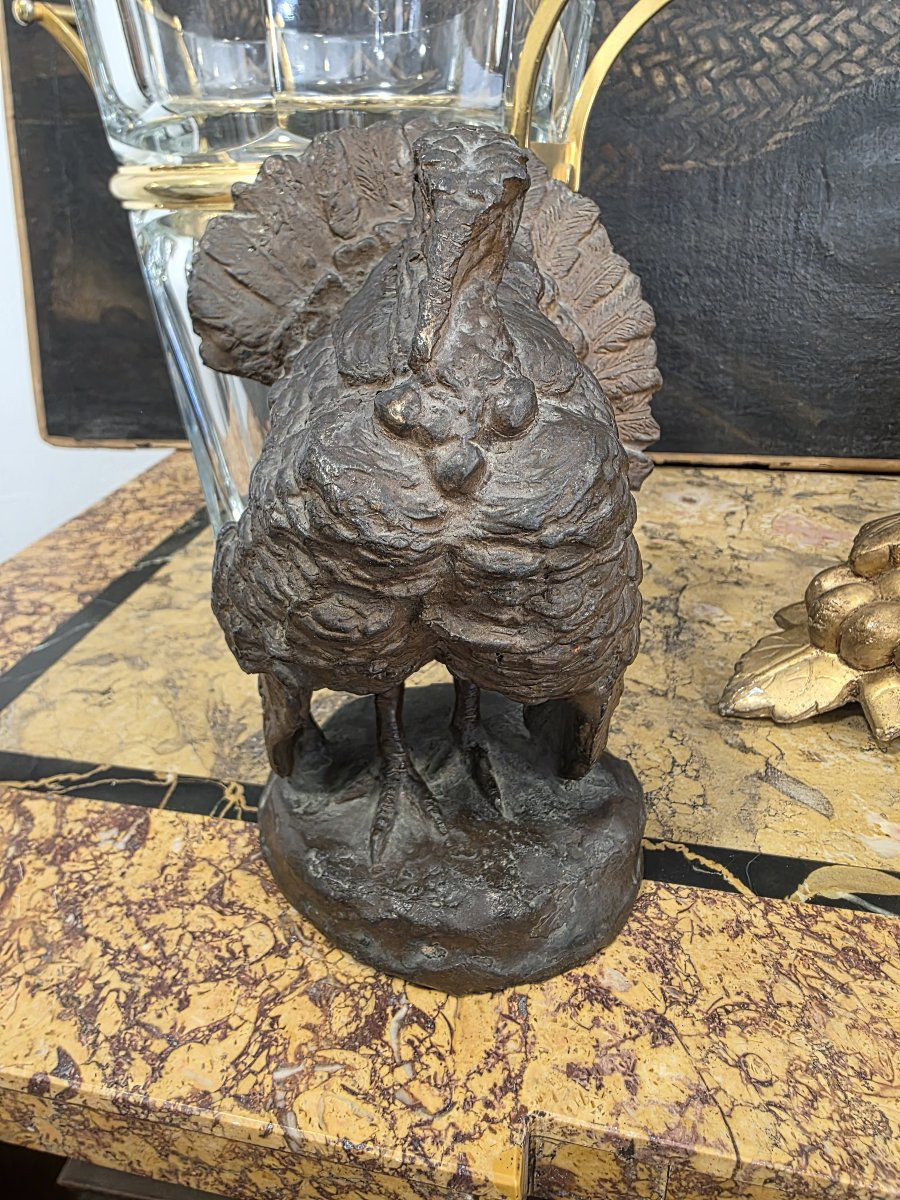 Bronze Turkey Attributable To The Artist Elia Sala-photo-3