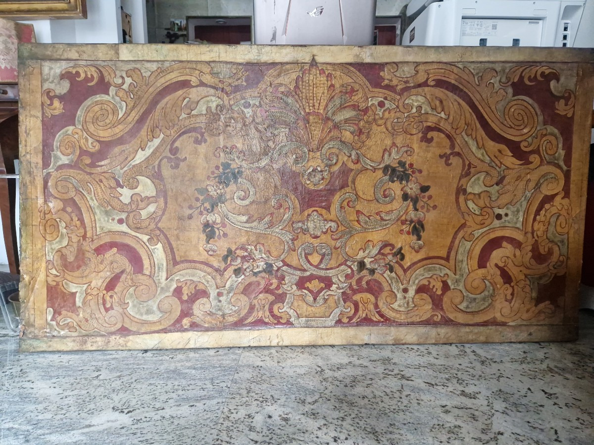 Painted Cordoba Leather Panel