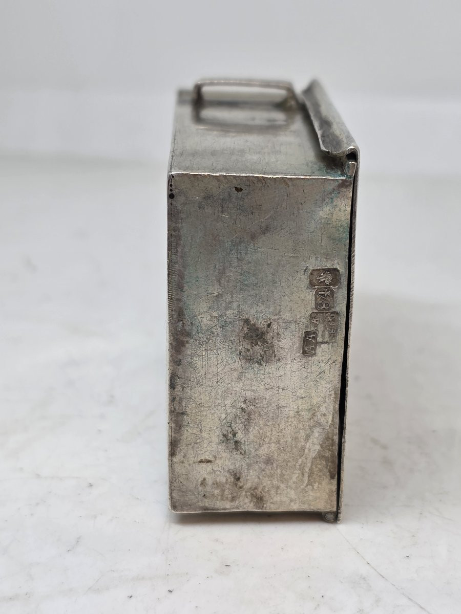 Small Russian Silver Tabernacle From 1860 (stamped)-photo-6