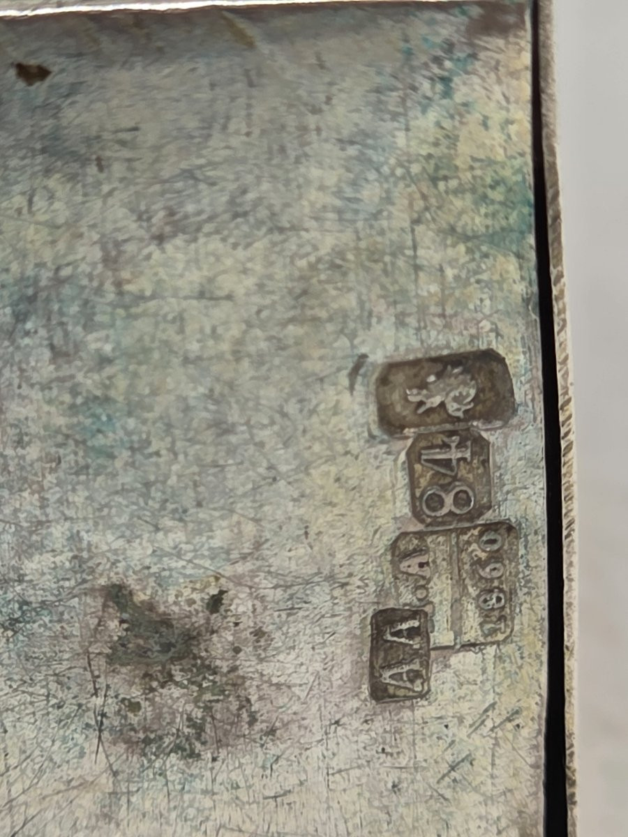 Small Russian Silver Tabernacle From 1860 (stamped)-photo-7