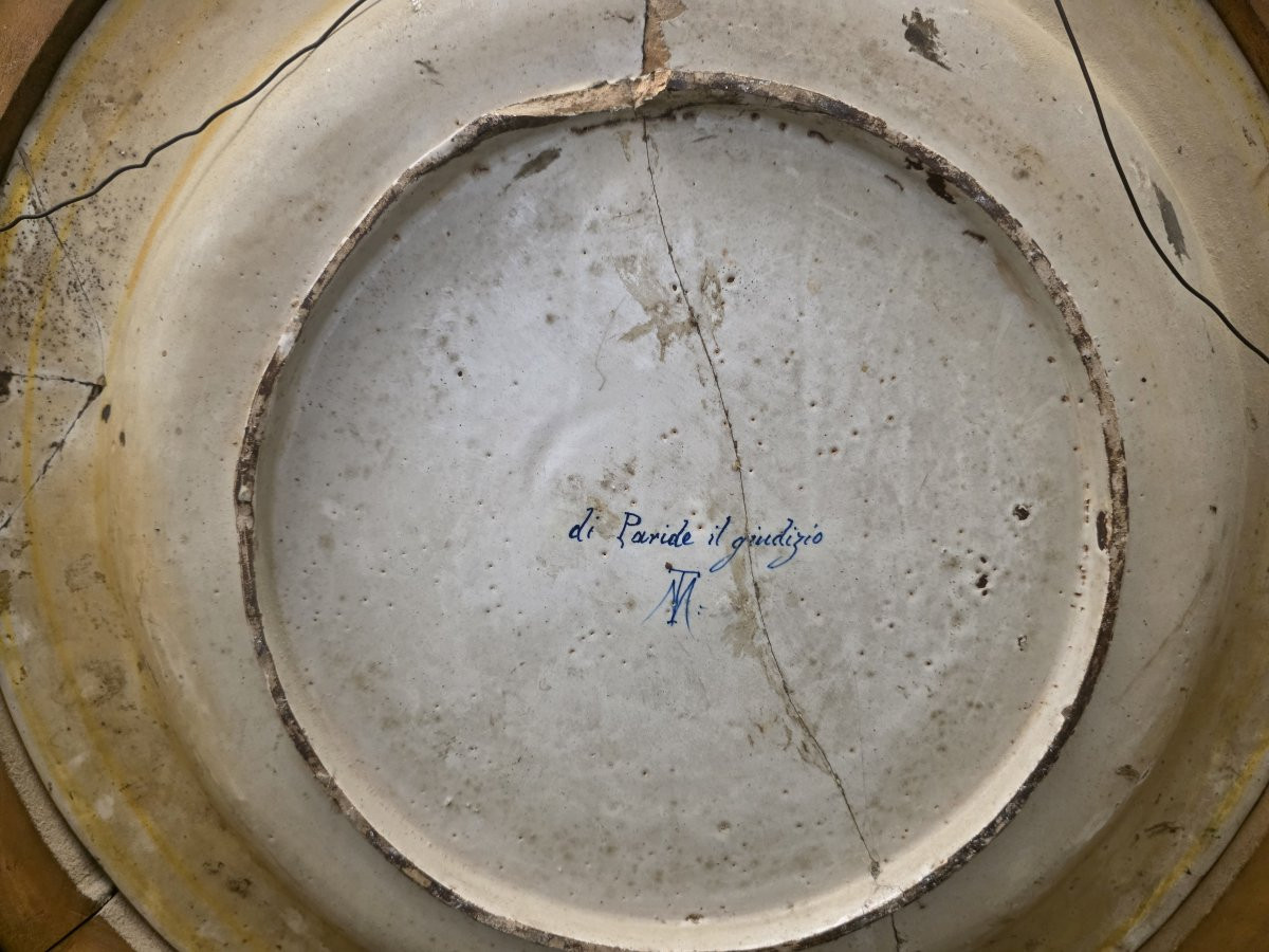 Grande assiette de Pesaro, Tito Magrini, dernier tiers du XIXe siècle-photo-4