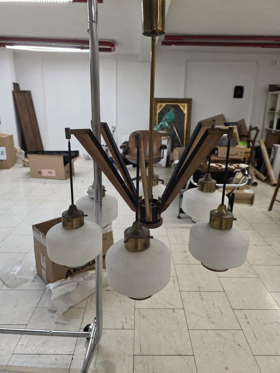 Lustre de style Stilnovo des années 1960-photo-3