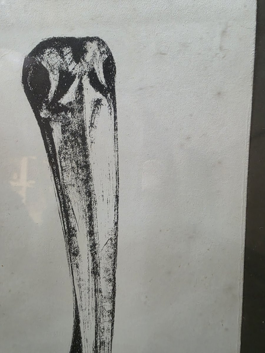 Lithographie sur carton, numérotée 37/100 en bas à gauche, signée et datée « B. Mohasses 71 ».-photo-3