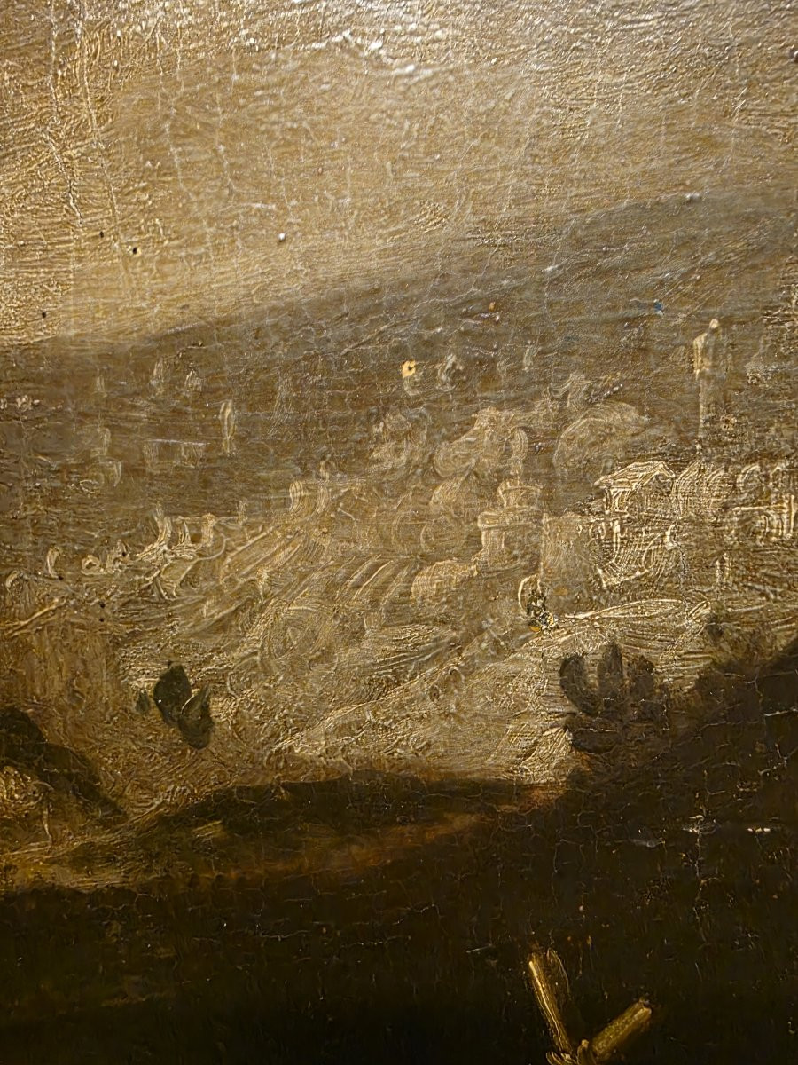 Huile sur panneau « La Vierge à l'Enfant et saint Jean-Baptiste », Italie centrale, XVIe siècle-photo-4