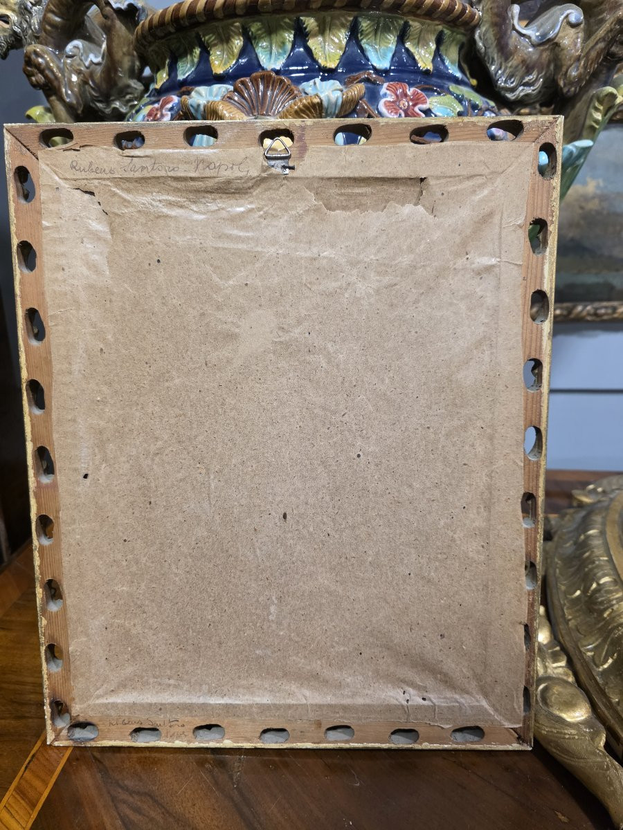 Watercolor Of A Venice Canal, Signed By Rubens Santoro, Early 20th Century-photo-4