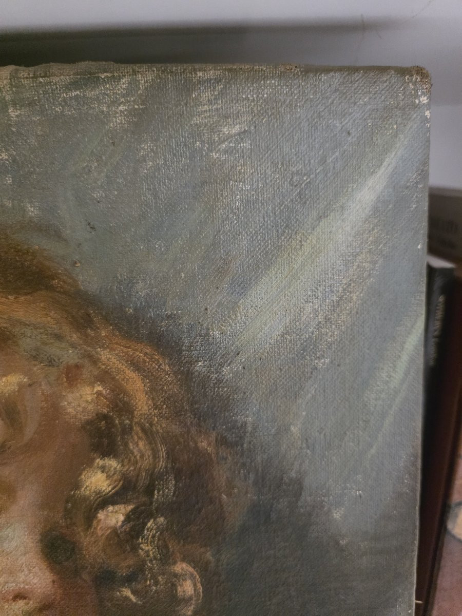 Francesco De Nicola (musellaro 1882 – Naples 1961), "portrait Of A Young Girl"-photo-3