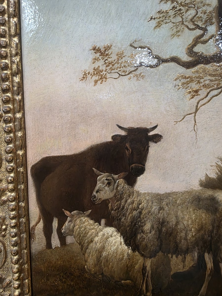 Flemish Oil On Panel, Signed Wolfert Jan Baptist (antwerp, 1625/1687)-photo-2