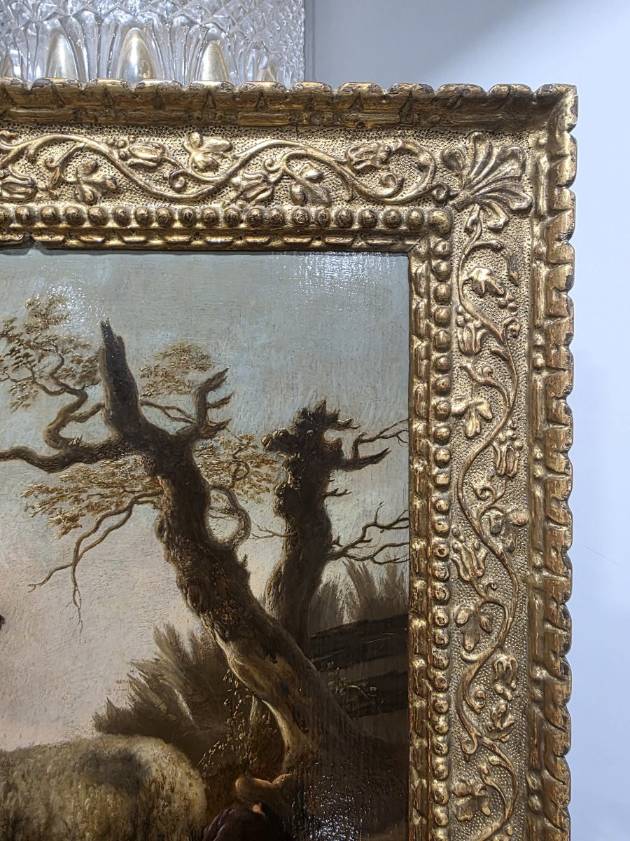 Flemish Oil On Panel, Signed Wolfert Jan Baptist (antwerp, 1625/1687)-photo-2