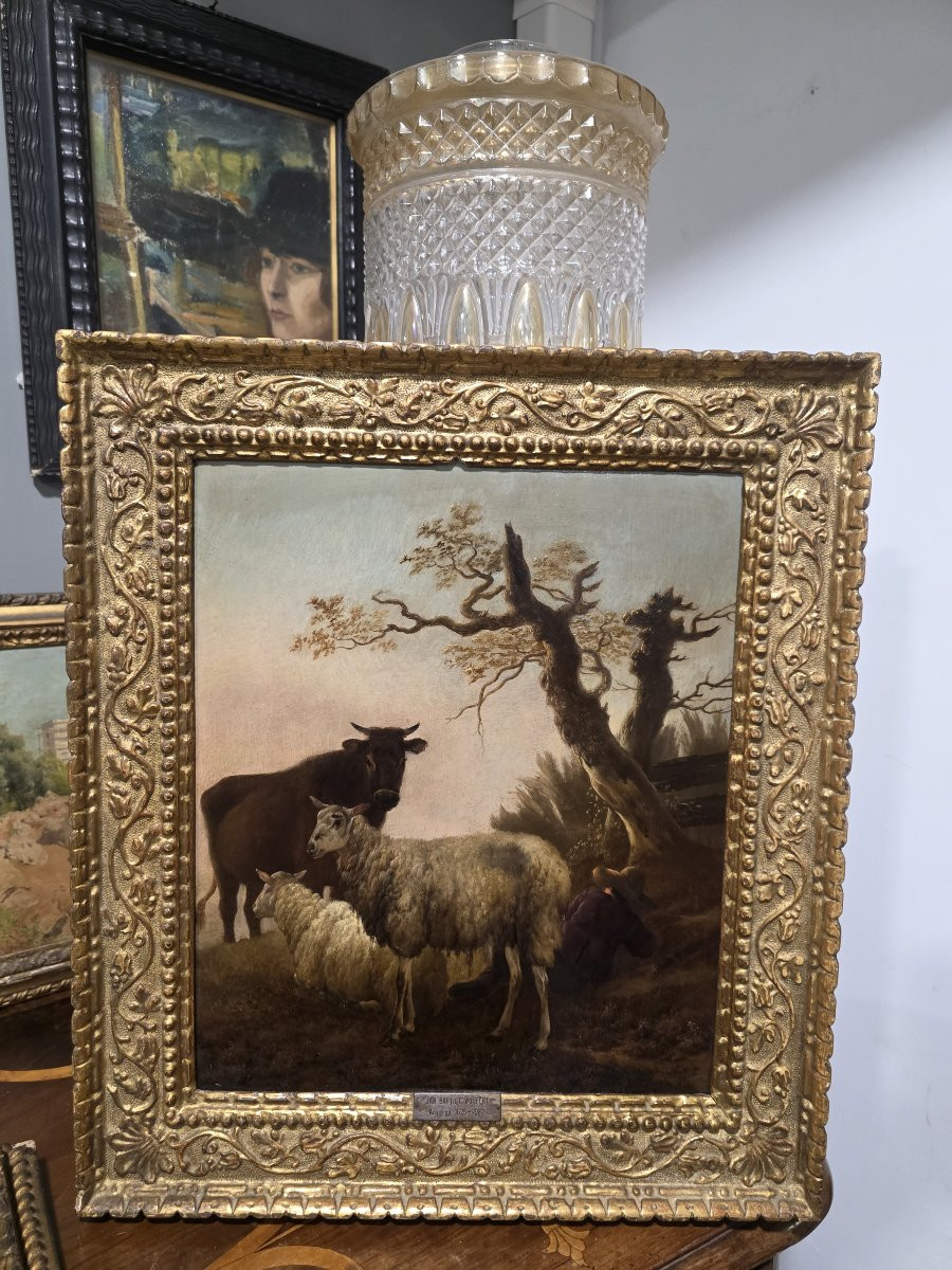 Flemish Oil On Panel, Signed Wolfert Jan Baptist (antwerp, 1625/1687)-photo-4