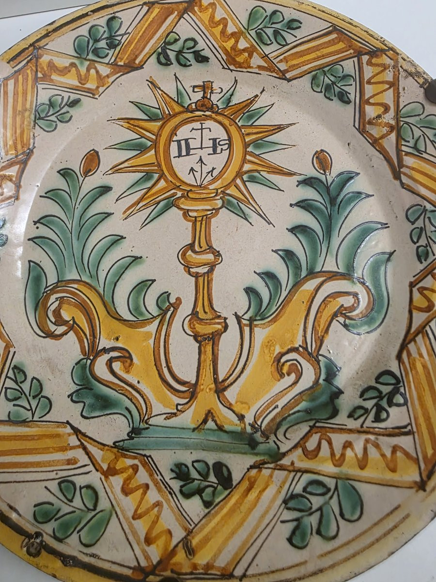 Rare Plate - Irpinia Workshop (18th Century) Plate 1700-1799-photo-1