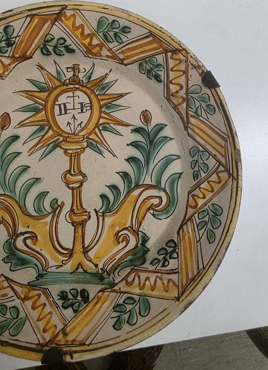 Rare Plate - Irpinia Workshop (18th Century) Plate 1700-1799-photo-3