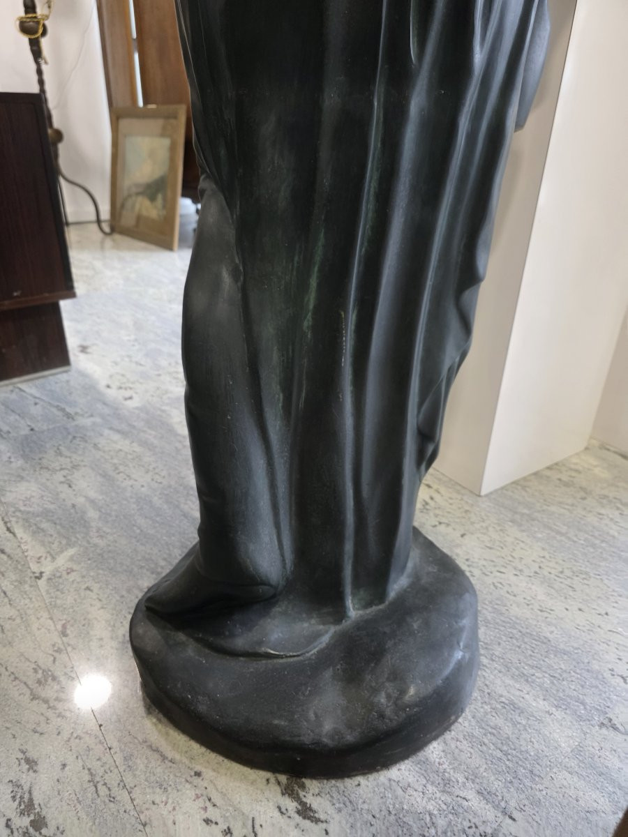  Sculpture en bronze d'Hébé, d'après le modèle de Thorwaldsen - début du XXe siècle-photo-5