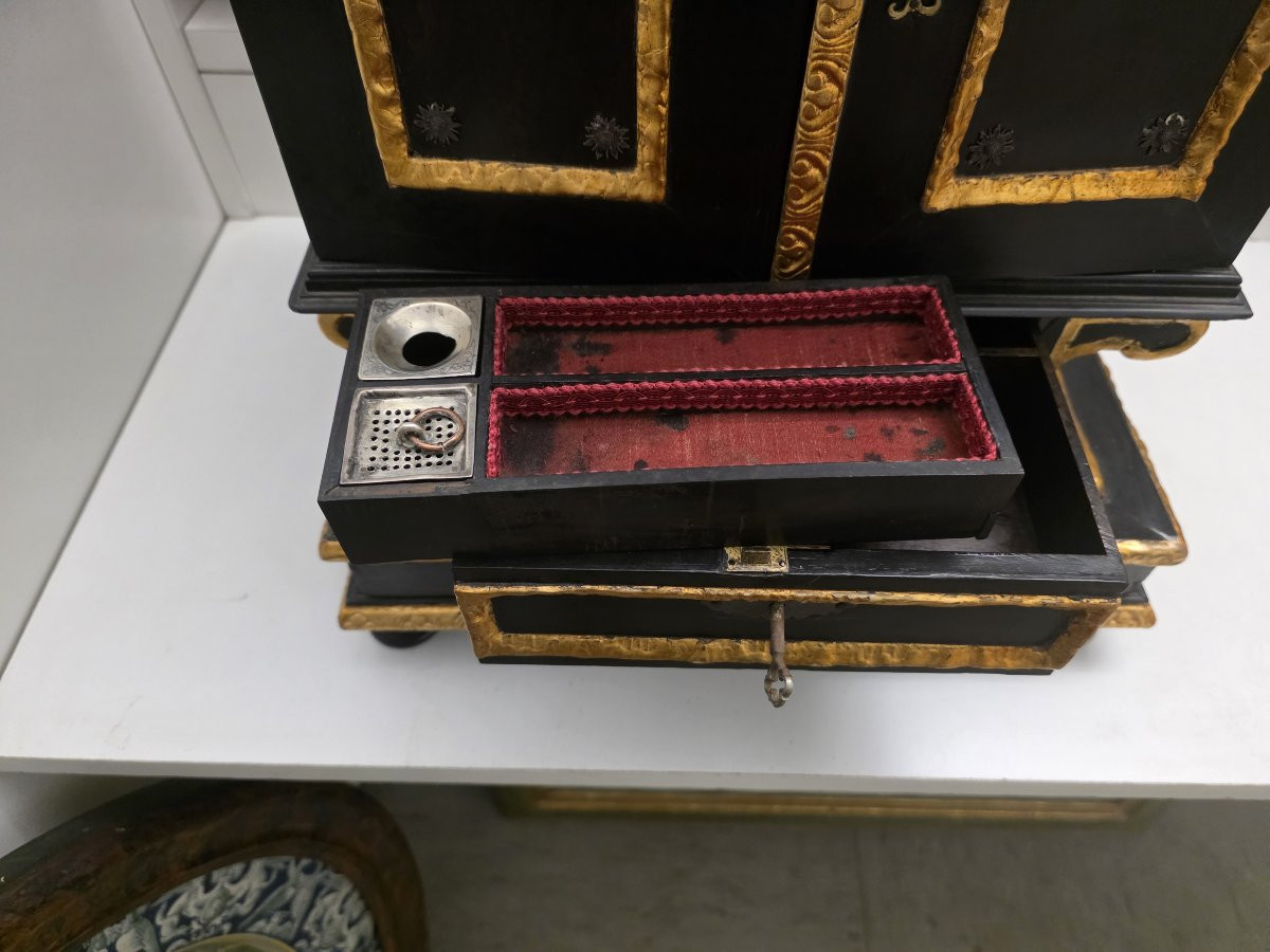  Cabinet à monnaie raffiné - Augsbourg, début du XVIIe siècle-photo-1