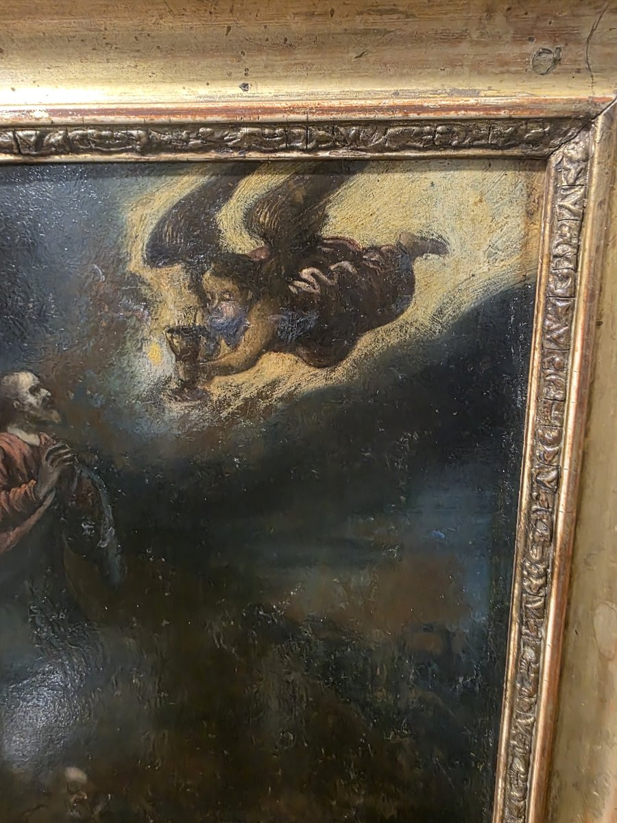 17th-century Oil On Copper "christ's Prayer In The Garden Of Gethsemane"-photo-2