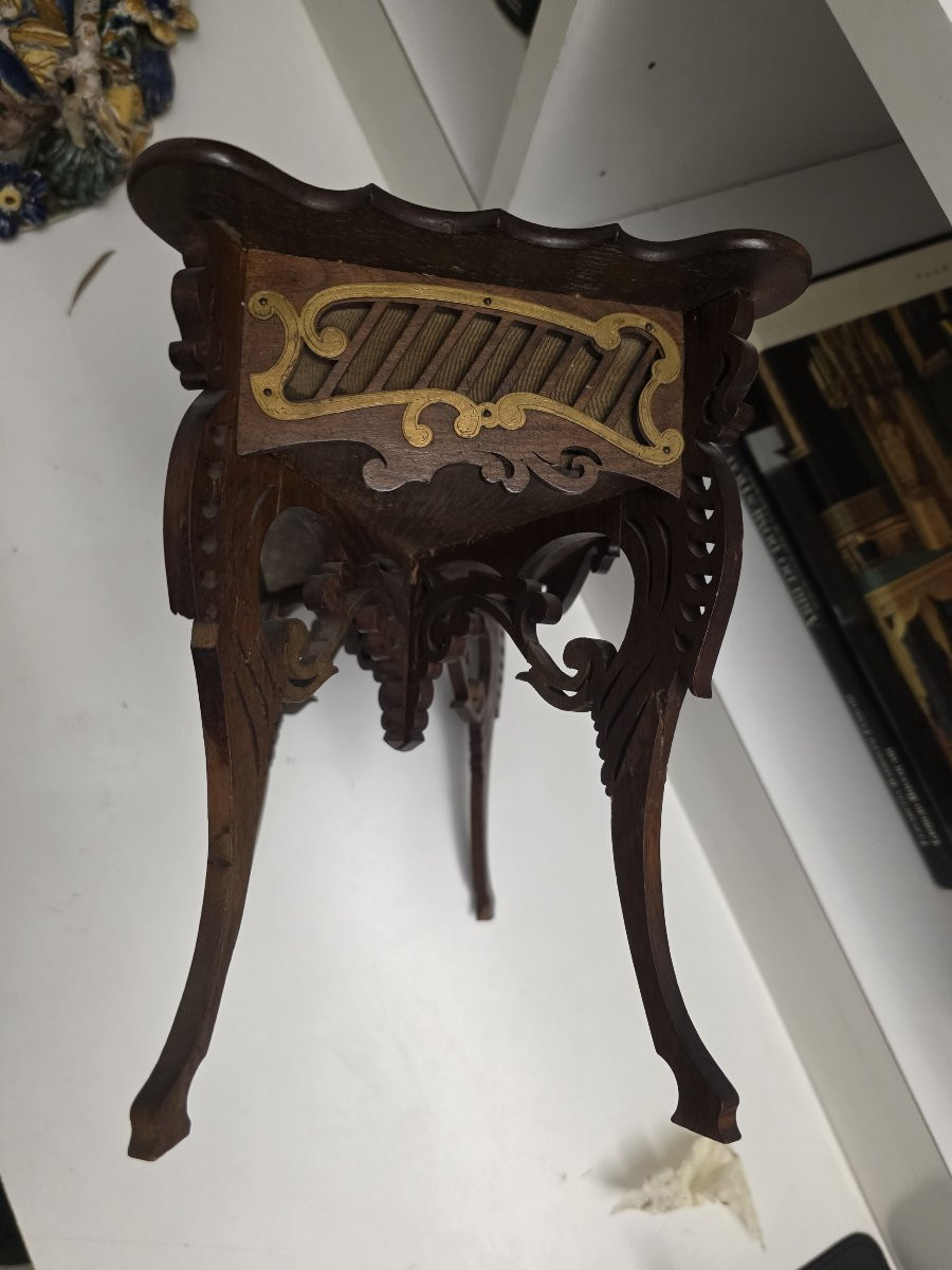 Table modèle française à tiroir. Milieu du XIXe siècle.-photo-3