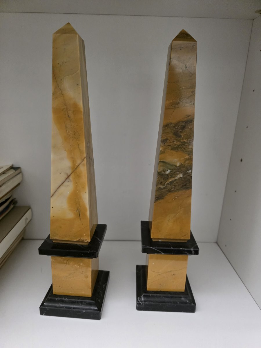 Pair Of Obelisks, Rome, 20th Century-photo-2