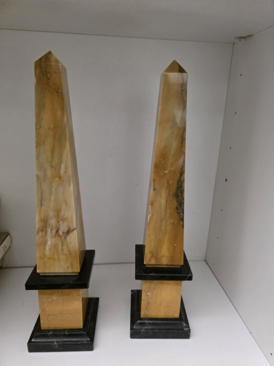 Pair Of Obelisks, Rome, 20th Century-photo-3