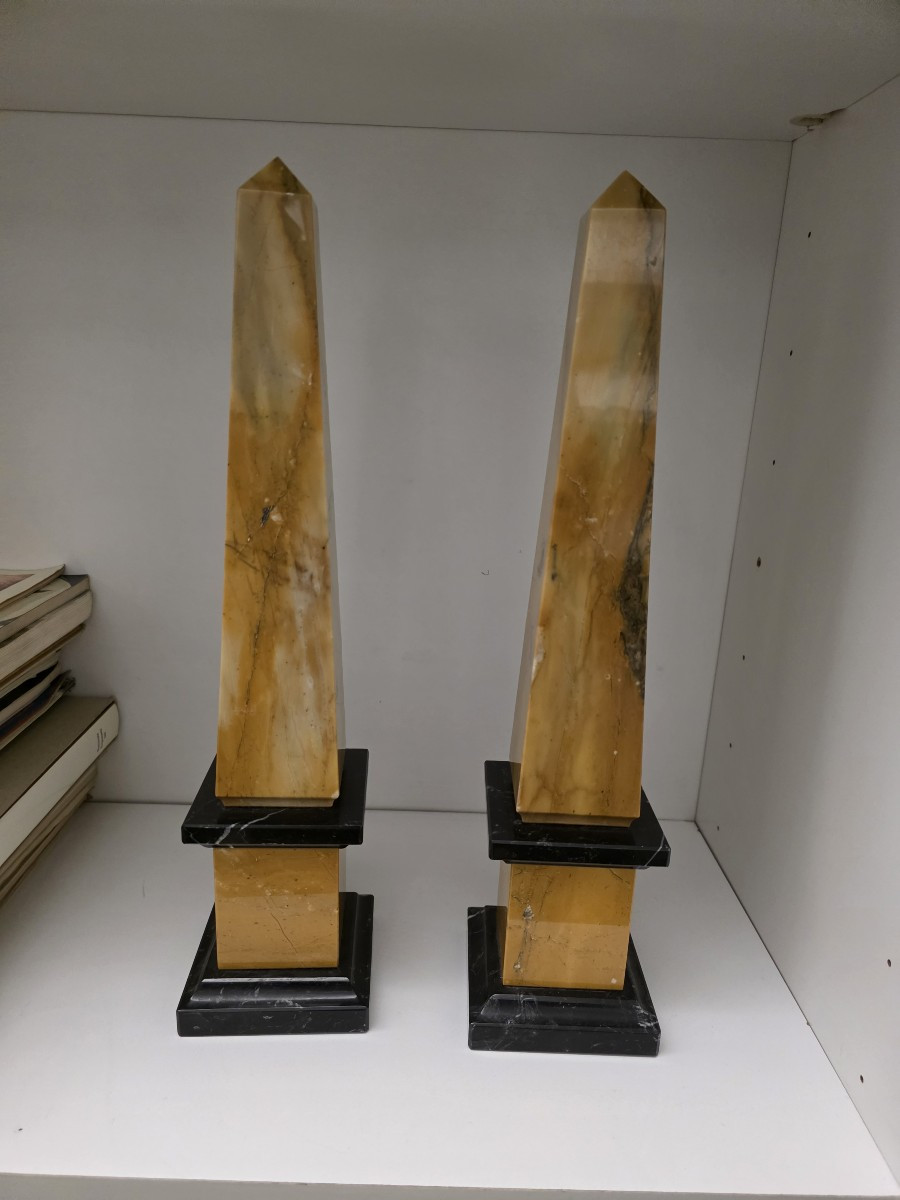 Pair Of Obelisks, Rome, 20th Century