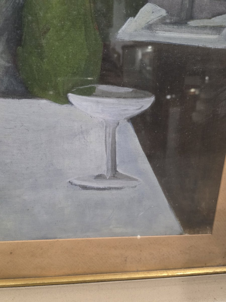 "woman," Oil On Canvas, 76 X 60 Cm, By Painter Costanza Mennyey Capogrossi-photo-2