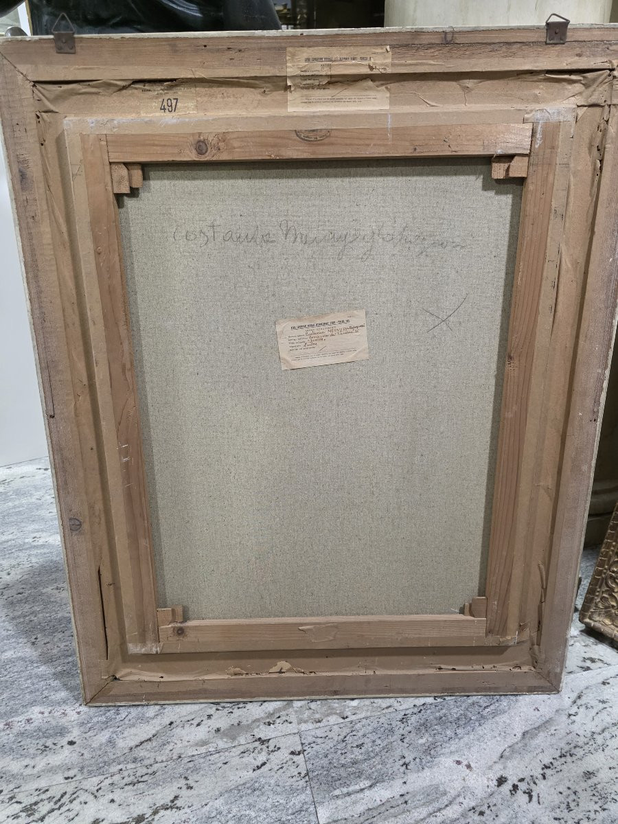 "woman," Oil On Canvas, 76 X 60 Cm, By Painter Costanza Mennyey Capogrossi-photo-3