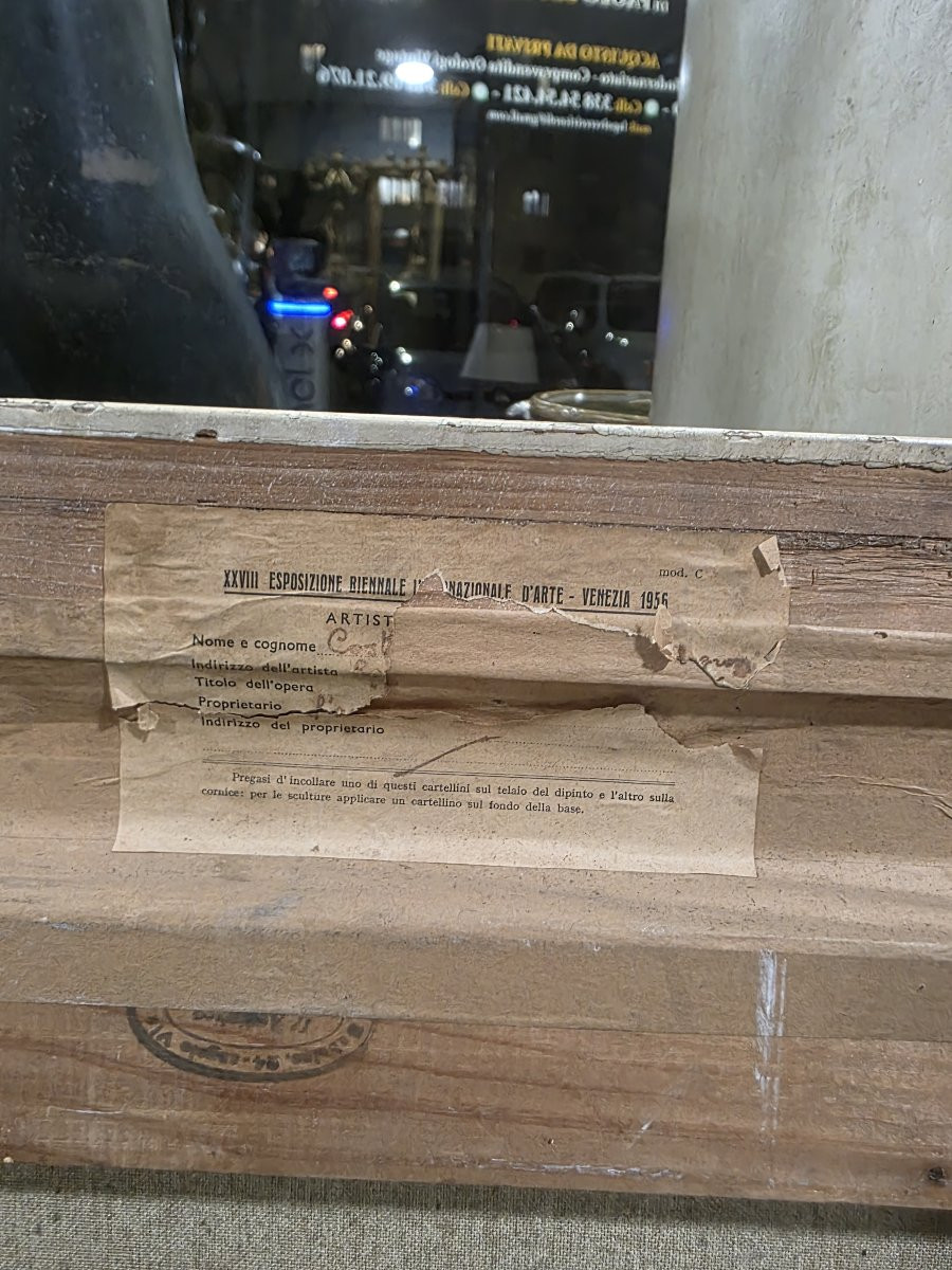 "woman," Oil On Canvas, 76 X 60 Cm, By Painter Costanza Mennyey Capogrossi-photo-5