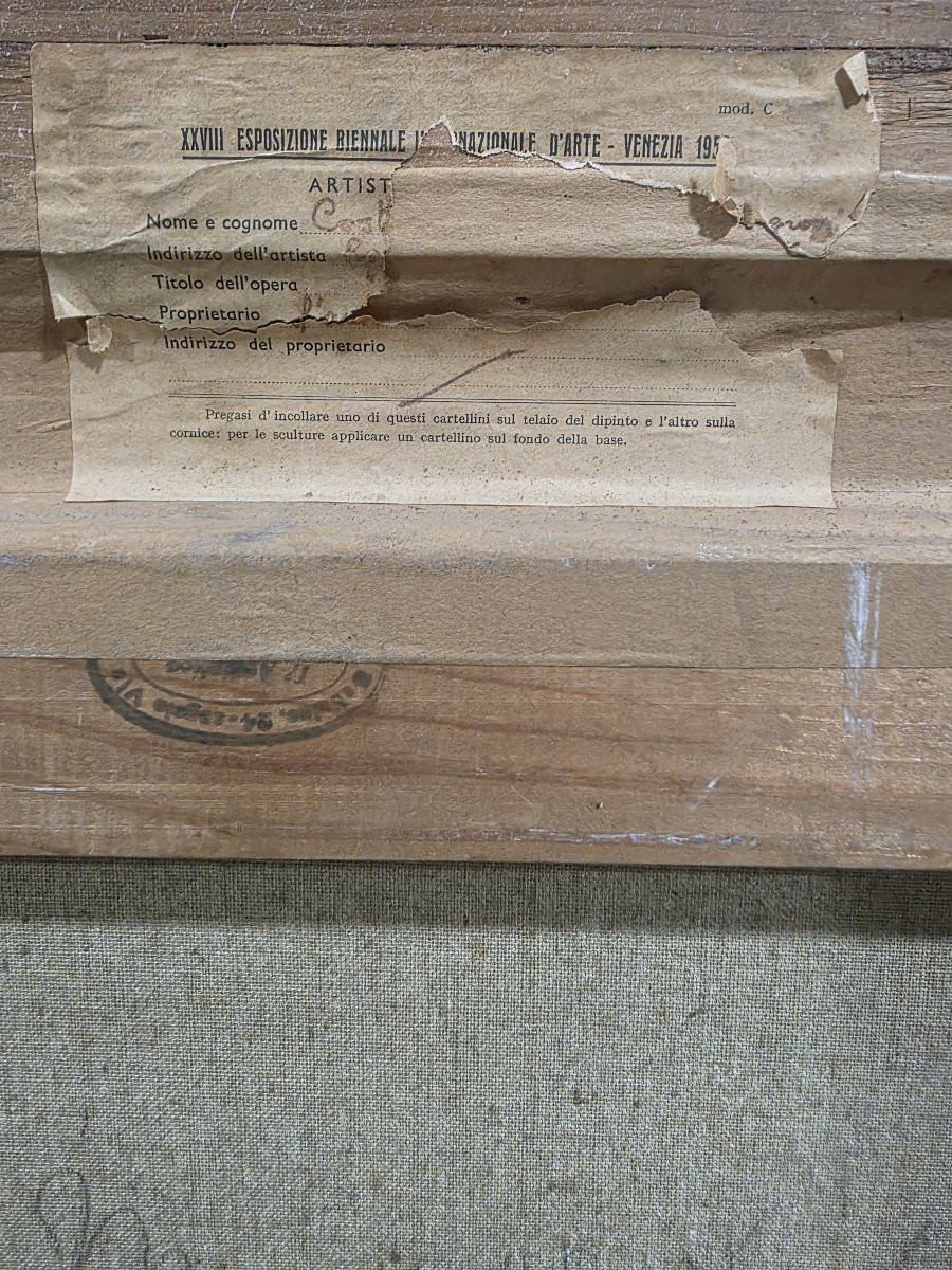 "woman," Oil On Canvas, 76 X 60 Cm, By Painter Costanza Mennyey Capogrossi-photo-6