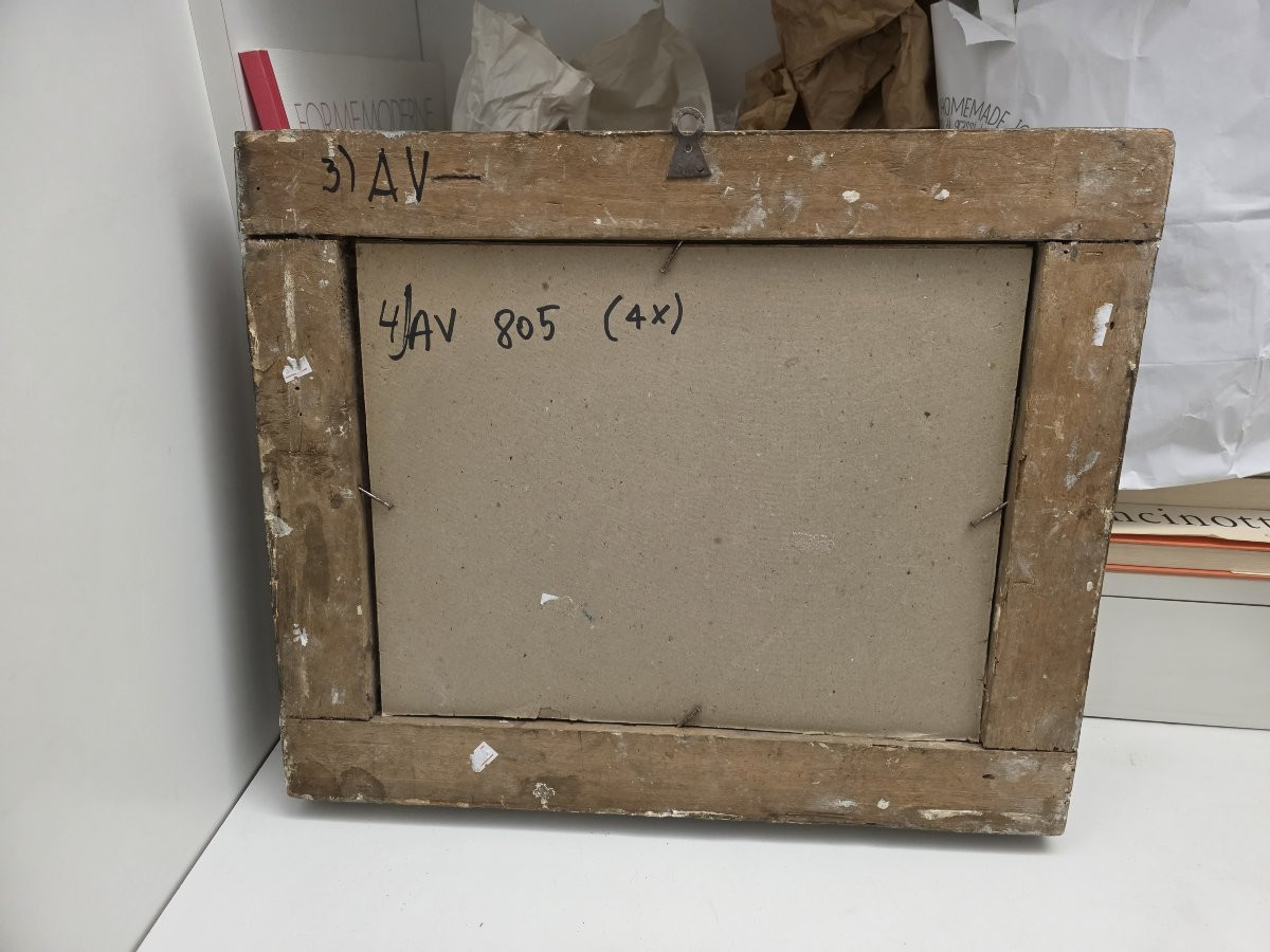 Vue de la Villa Royale depuis Margellina, Naples, milieu du XIXe siècle, gouache sur papier -photo-4