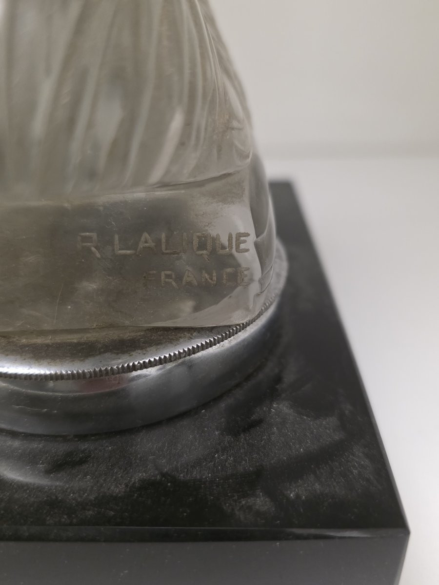 Pair Of Crystal Roosters By R. Lalique, Late 1920s-photo-4