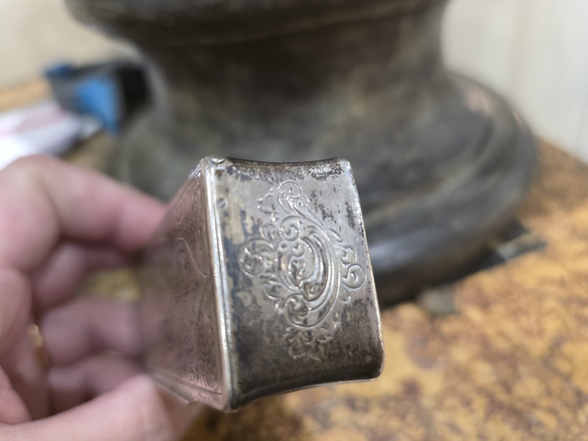 Tabatière en argent massif - Djion 1781-1789 (110 g)-photo-2