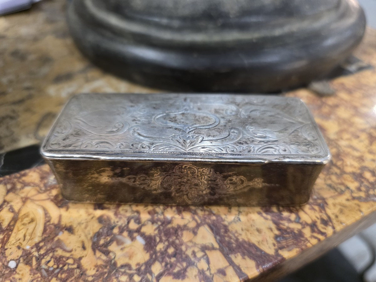 Tabatière en argent massif - Djion 1781-1789 (110 g)