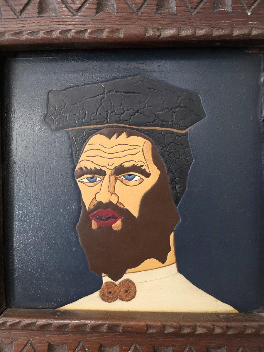 Sardinian Painted And Fired Tile Attributed To Federico Melis-photo-2