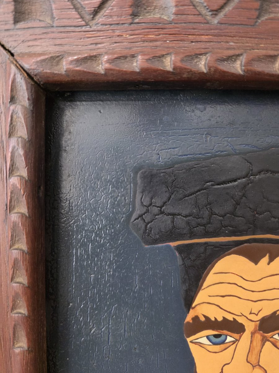 Sardinian Painted And Fired Tile Attributed To Federico Melis-photo-1