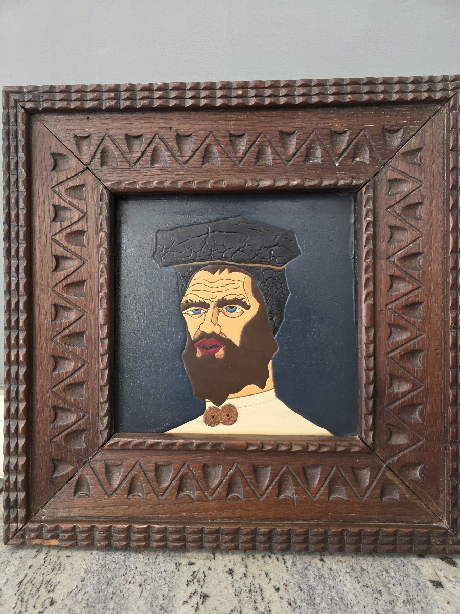 Sardinian Painted And Fired Tile Attributed To Federico Melis