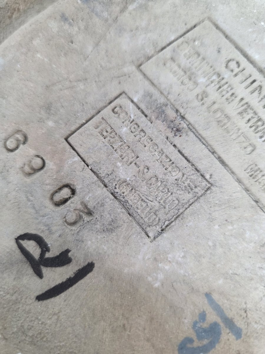 Plaque de dévotion lustrée « Pax Et Bonum » de Galileo Chini, Fornaci San Lorenzo, vers 1925-photo-3